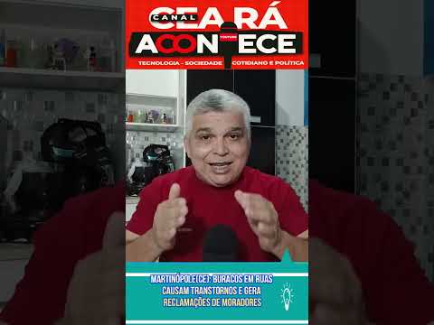 Martinópole(CE): buracos em ruas causam transtornos e gera reclamações de moradores