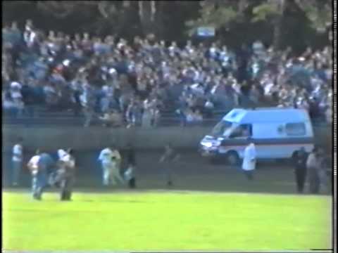 1994 Stal Rzeszów vs ROW Rybnik Bieg 4 upadek Fojcika i Wilka