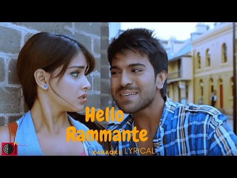 Hello Rammante Full Song karaoke with Lyrics |Orange Songs| Ram Charan , Genilia | Perfect Karaoke|