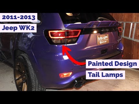Gloss Black Tail Lights for 2011-2013 Grand Cherokee WK2
