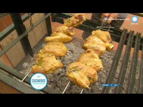 Pollo al curry a la parrilla