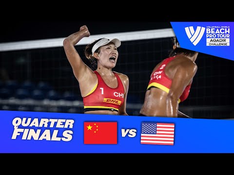 X. Y. Xia/M.M. Lin vs. Hodel/ Harward - Quarter Finals Highlights Dubai 2022 #BeachProTour