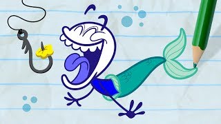 How Can Pencilmate Catch the Mermaid? -in- MERMAID OF HONOR - Pencilmation Cartoons for Kids