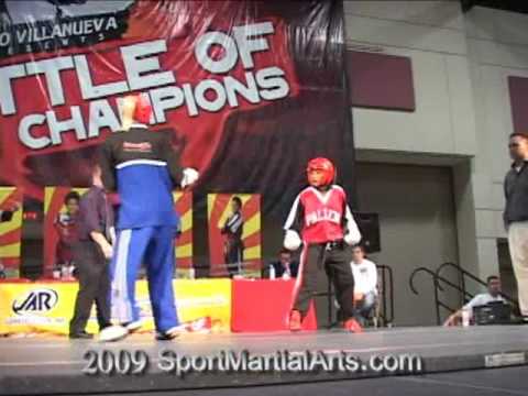 Colbey Northcutt Vs. Malie Mendiola - Point Sparring - Battle Of The Champions 2009