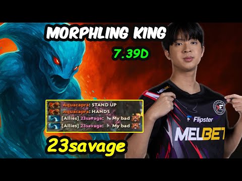 This is How 23Savage plays Morphling in 7.39d Dota 2