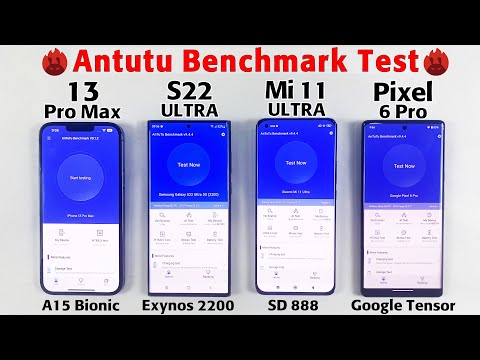 iPhone 13 Pro Max vs S22 Ultra vs Mi 11 Ultra vs Pixel 6 Pro Antutu Benchmark Scores Test in 2022⚡️