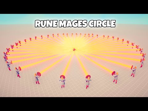 RUNE MAGES CIRCLE vs EVERY FACTION | TABS Totally Accurate Battle Simulator