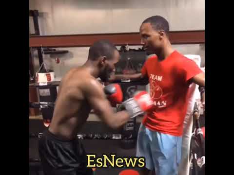 Terence Crawford Letting Hands Go Working With Kenneth Sims Jr