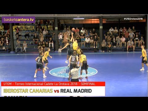 U16M - IBEROSTAR CANARIAS vs REAL MADRID.- SemiFinal Torneo Internacional Cadete La Orotava 2018