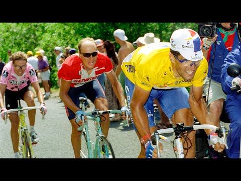 El ataque mas BRUTAL en la montaña en el TOUR DE FRANCIA / Miguel Induráin 1995