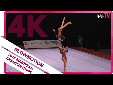 Bogdanova, Veresova - Ukraine - Women´s pair - Senior dynamic final - European Championship 2015