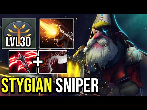 CRAZY Level 30 Assasinate Sniper with Stygian Desolator Dota 2