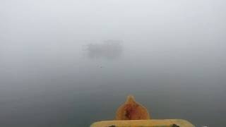 preview picture of video 'Narsapuram to Sakhinetipalli - Misty Morning on River Godavari'