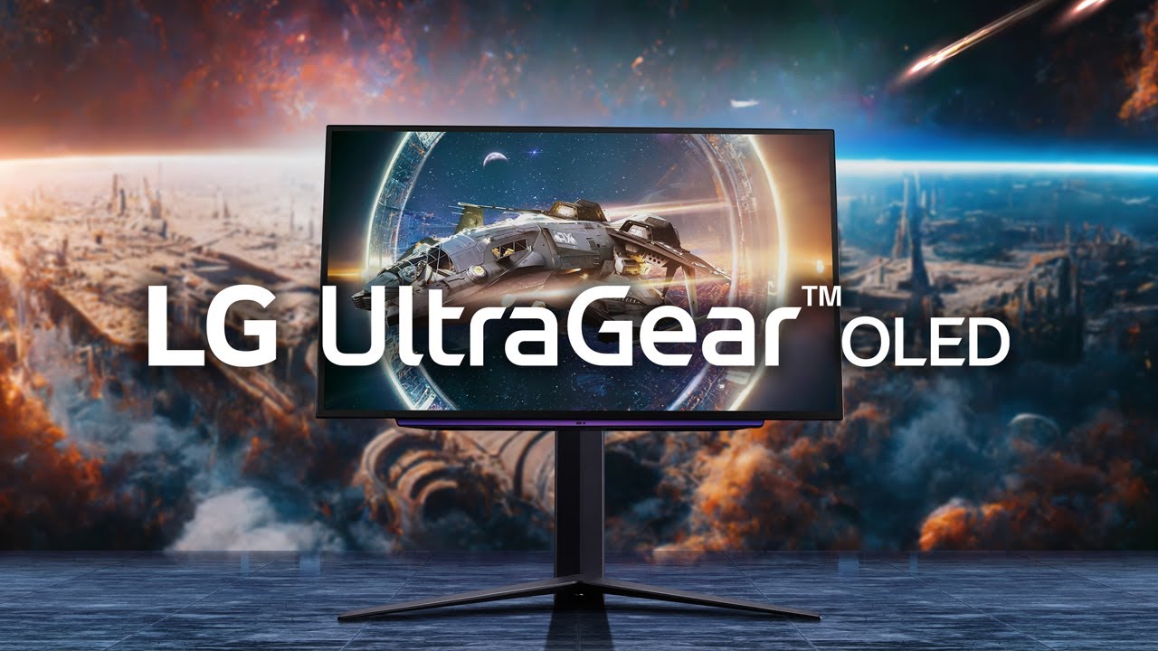 LG UltraGear 27" 27GR95QE OLED Gaming Monitor QHD with 240Hz Refresh Rate & 0.03ms Response Time, AMD FreeSync, Anti-Glare, Low-Reflection, 1.07B Color, RGB LED Lighting, HDR10, Black | 27GR95QE-B