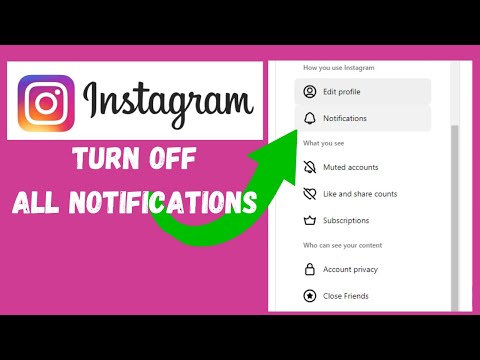 How To Turn Off All Notifications On Instagram Laptop/PC