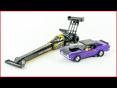 Vidéo LEGO Speed Champions 76904 : Mopar Dodge//SRT Top Fuel Dragster et 1970 Dodge Challenger T/A