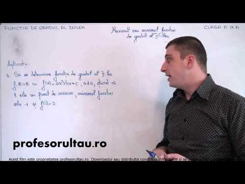 23   cls9   Functia de gr 2   maximul sau minimul functiei de gr 2   aplicatii   partea 2