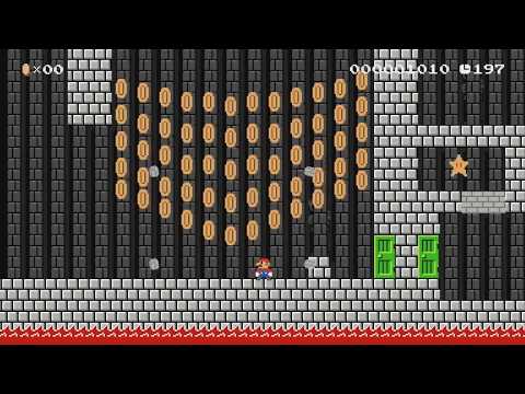 Mario Finds The Golden Power 64 by Tavo - SUPER MARIO MAKER - NO COMMENTARY 1bi