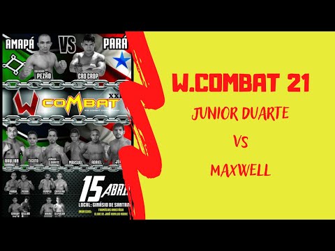 👊 WCOMBAT MMA 21 [Santana] - Junior Duarte vs Maxwell 💪