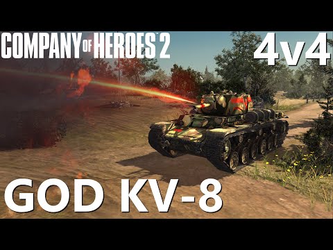 The Unkillable KV-8 - Company of Heroes 2 4v4
