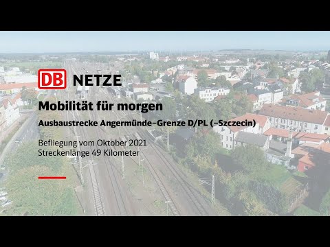 Angermünde – Grenze D/PL (– Szczecin) (Befliegung im Oktober 2021)
