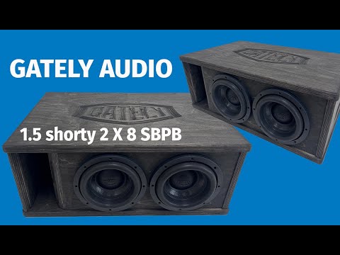 Gately Audio 1.5 shorty 2 X 8 Sub Back Port Back Enclosure