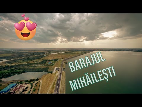 Atmosferă de ploaie 🌧️: Zbor peste Barajul Mihăilești (Giurgiu) | 4K Dronă Cinematic