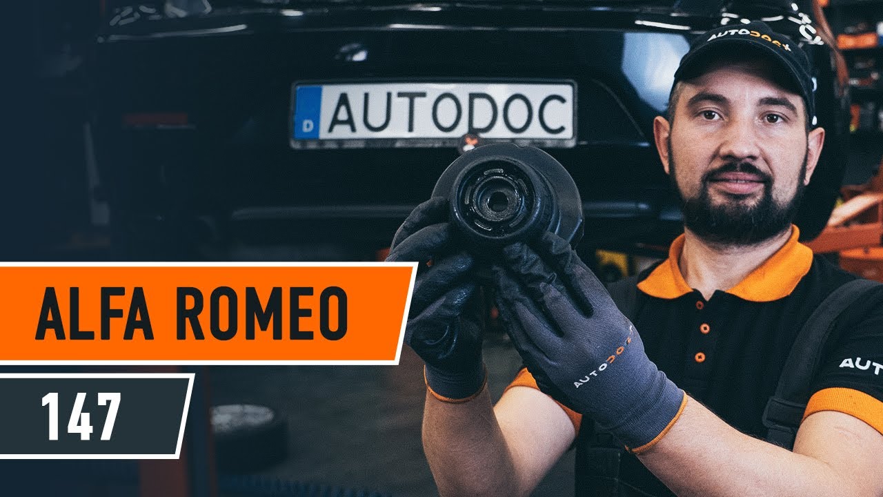 Kaip pakeisti Alfa Romeo 147 937 atraminio guolio: galas - keitimo instrukcija