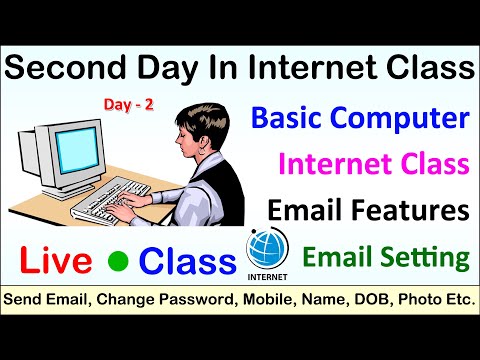 Live computer class Second day in internet Email Features Email Setting Themes Password Photo