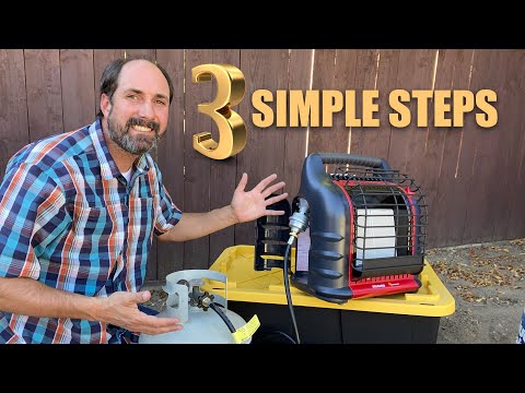 How to QUICKLY connect a 20 lb propane tank to Mr Heater BIG BUDDY