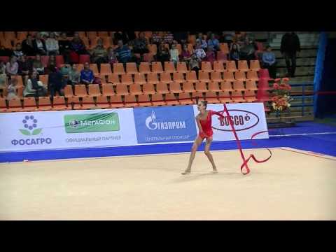 Eleonora Romanova (UKR)  ribbon  Grand Prix Moscow 2013