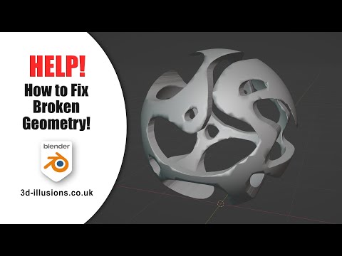How to fix and avoid broken geometry in Blender.
