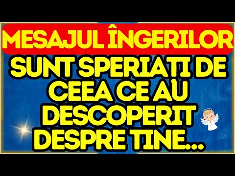 Mesajul Îngerilor 💌 Sunt Speriați de Ceea Ce Au Descoperit Despre Tine…