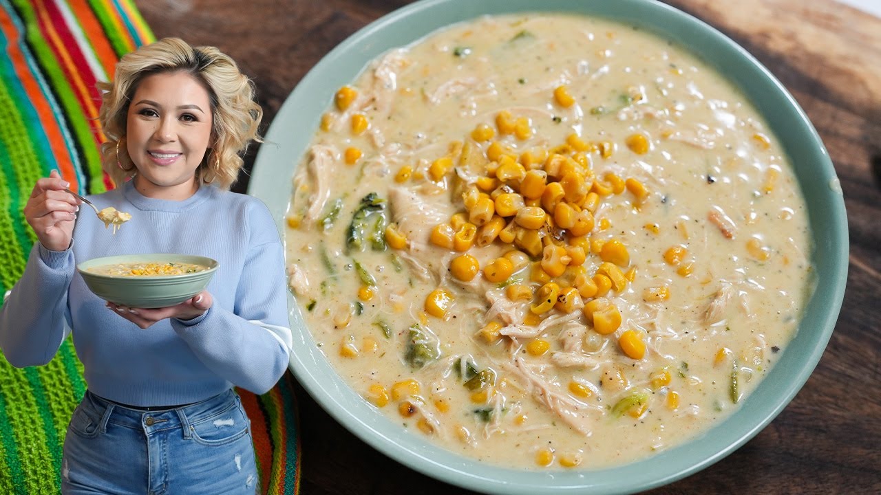 How to make the Best CHICKEN & CORN CHOWDER, so quick & easy!