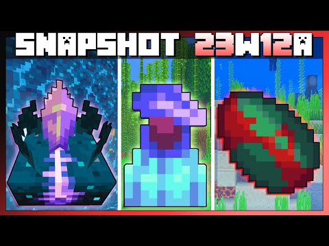 NEW 1.20 UPDATE: Eggs, Plants, Sensor, Ruins & More!  Minecraft Snapshot 23w12a