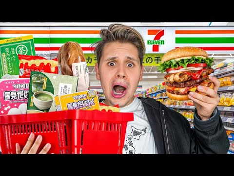 I lived 24 hours ONLY from Japan's mini-supermarkets 🛒 (Incredibly different from ours)
