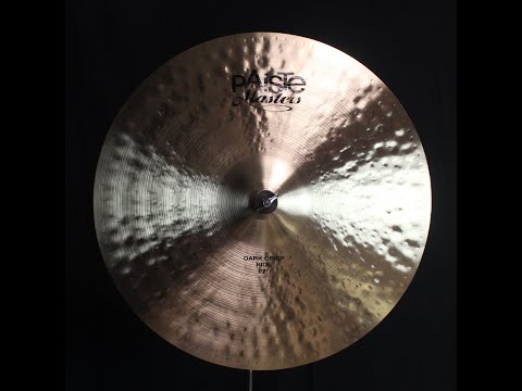 Paiste 22" Masters Dark Crisp Ride - 3024g (video demo) image 2