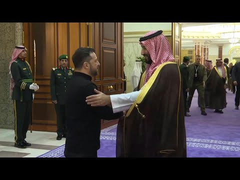 Video Thumbnail: Saudi crown prince meets with Ukraine's Zelensky ahead of ceasefire talks | AFP
