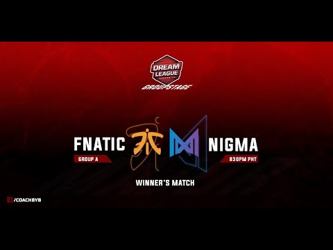 DreamLeague Season 13: The Leipzig Major | Group A | Winners' Match | Fnatic vs Nigma( Game 1)