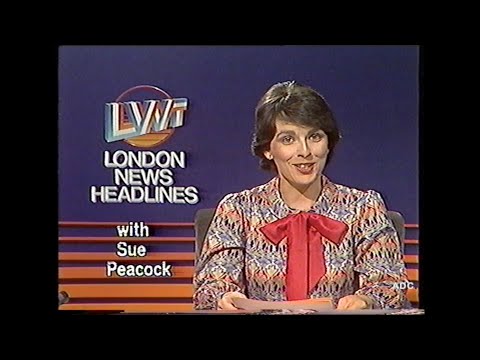 LWT trailer, adverts, London News Headlines Sue Peacock in-vision 19th August 1984 2 of 3