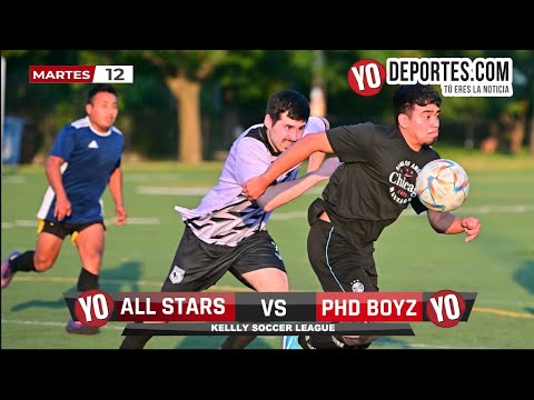 All Stars 🆚 PHD Boyz Martes #12 Kelly Soccer League #yodeportes