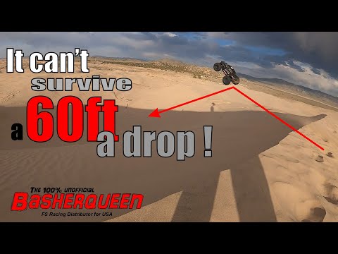 NEW 2023! FS Racing Tank Plus 1/8 6S Monster Truck - Mega Jump Durability Test in the Dunes