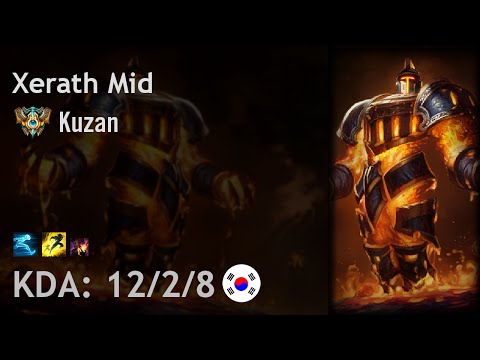 Xerath Mid vs Gragas - Kuzan - KR Challenger Patch 6.17