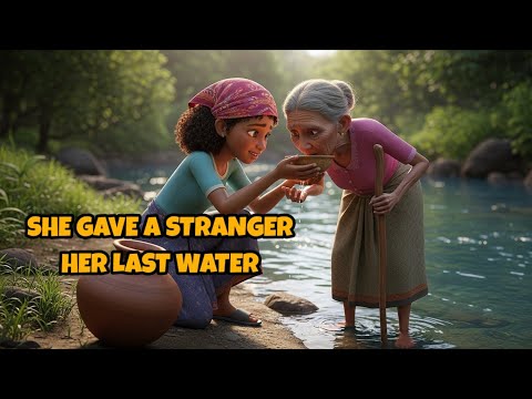 She Gave Her Last Water to an Old Woman at the Stream- What Happened Next Shocked the Entire Village