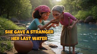 She Gave Her Last Water to an Old Woman at the Stream- What Happened Next Shocked the Entire Village