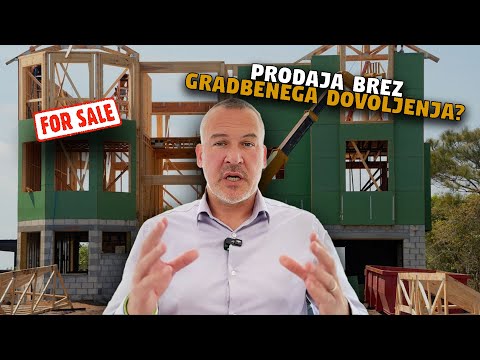 Ali lahko prodam nepremičnino brez gradbenega ali uporabnega dovoljenja