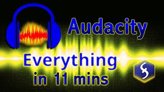 Video thumbnail for Audacity - Tutorial for Beginners in 11 MINUTES!  [ UPDATED ] by Skills Factory