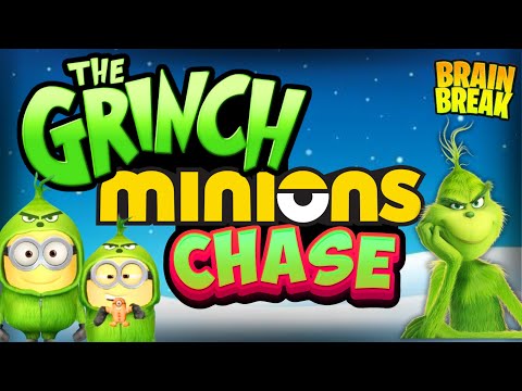The Grinch's CRAZY EPIC Minion Chase 🟢🍌 | Brain Break