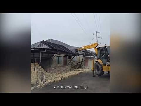 Fövqəladə Hallar Nazirliyi tərəfindən daha bir qanunsuz tikili sökülüb