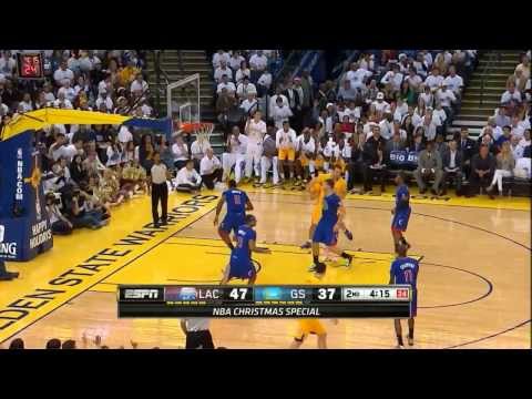 David Lee & Klay Thompson - 46 pts vs Clippers Full Highlights (2013.12.25)